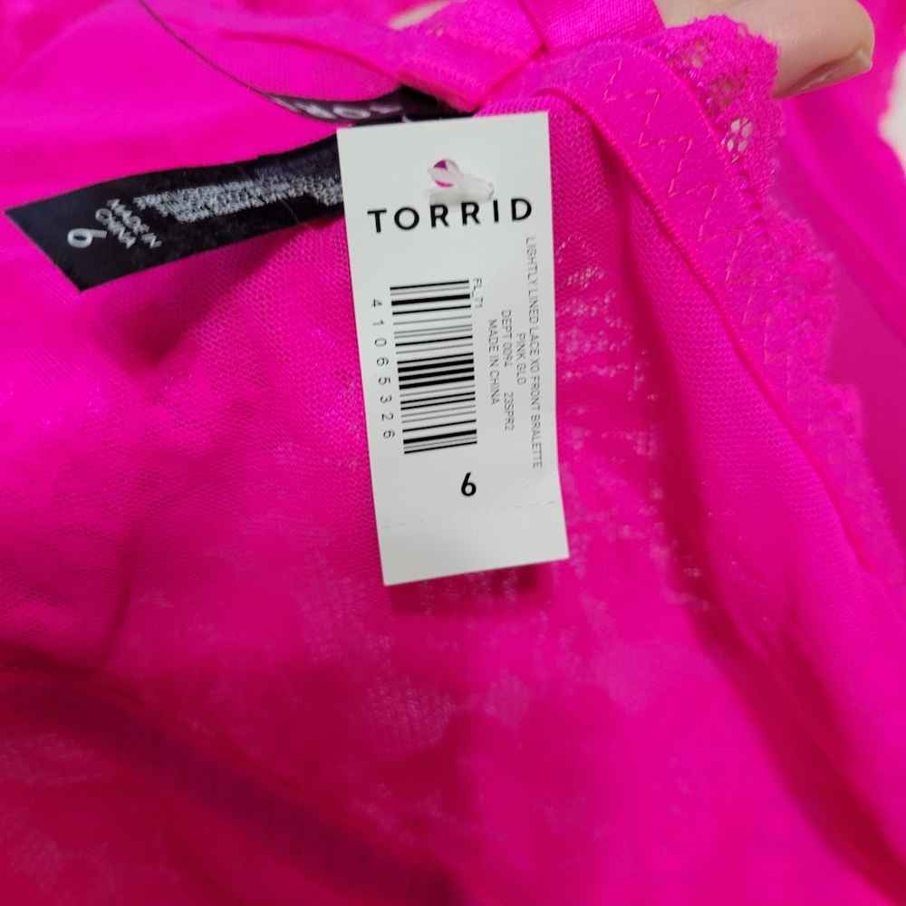 Torrid Pink Bralette 6XL - Picture 8 of 8